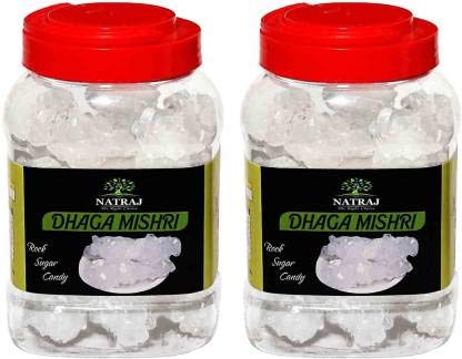 NATRAJ THE RIGHT CHOICE Dhaga Mishri /Thread Crystal Sugar / Kunja Mishri / Dora Mishri Sugar Pack of 2X 700gm = 1400gm