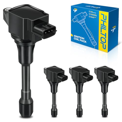 Image of PHILTOP UF549 Ignition Coil Packs Fits for Nissan 2007-2018 Altima 2.5L, 2008-2016 2020 Rogue, 2010-2016 2018 Sentra, 2017-2019 Rogue 2.5L, 2017 2019 Sentra 1.8L, 2007-2011 Versa, 2006-2019 Frontier