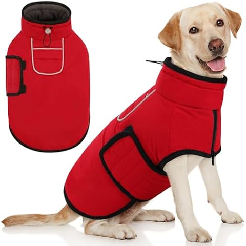 AOFITEE Waterproof Winter Coat for Large Dogs Cover