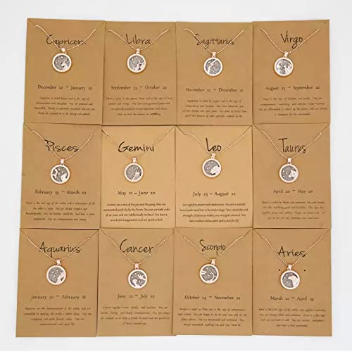 Gold Star Sign Coin Charm Pendant Chain Necklace – Day – Libra (23rd September - 23rd October) - Zodiac Constellation Horoscope Celestial Astrology Jewellery - Women Men Gift - Image 7