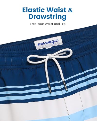 Image of maamgic 2 in 1 Mens Swim Trunks 7 Inch Swim Shorts Swim Suits Board Shorts
