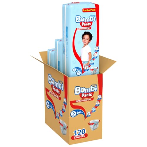Sanita Bambi Disposable Diaper Pants 120-Pieces Size 6