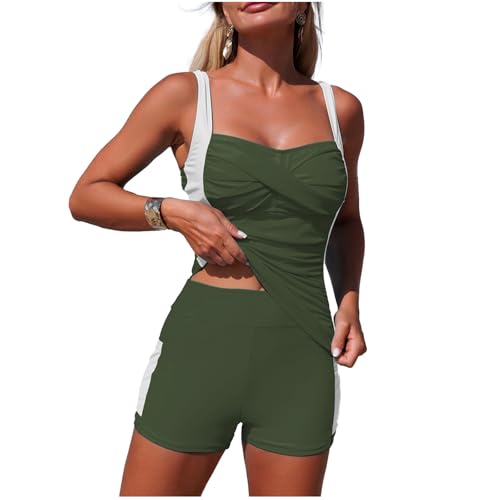 Maillot de bain tankini blocs couleurs idéal pour vos journées spa