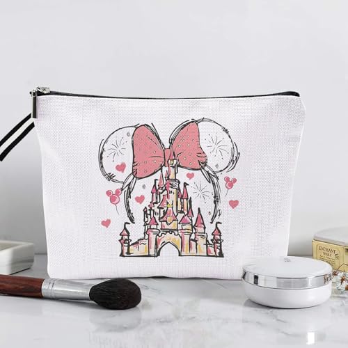 Charming Mini & Castle-Inspired Portable Cosmetic Bag - Travel-Ready Elegance Mini Themend Makeup Bag for Women Cartoon Portable Cosmetic bag Toiletry Pouch for Women Teen Girls4