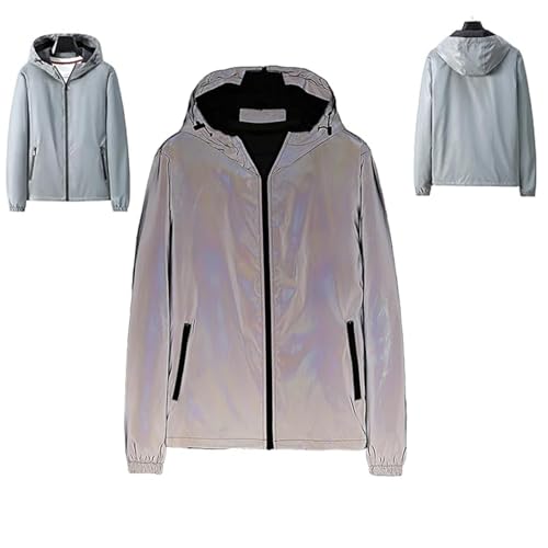 Chromashift Reflective Windbreaker, Jackets For Windproof And Waterproof, Daily Wear, Night Runs, Rides & Color-Shifting