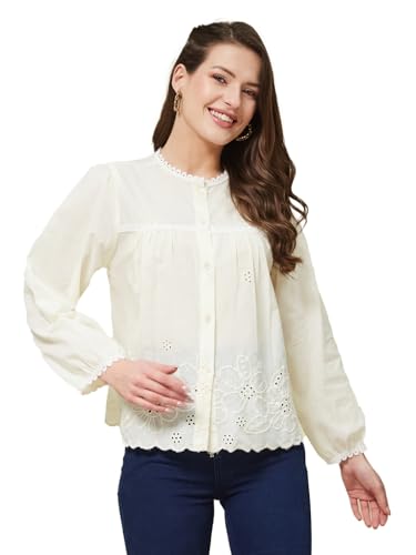 Image of J TURRITOPSIS Women's Cotton Peplum Casual Shirt