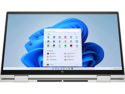 HP Envy X360 2-in-1 15.6" FHD Touchscreen Laptop, Intel Evo Platform Core i5 1135G7, 16GB RAM, 512GB PCIe SSD, Backlit Keyboard, Intel Iris Xe Graphics, Windows 11, Silver, 32GB USB Card 4