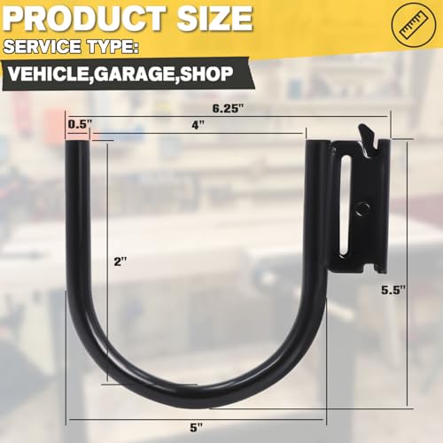 Image of E Track Accessories, 5 Pack 5 Inch Heavy Duty J Hooks for Trailer Storage