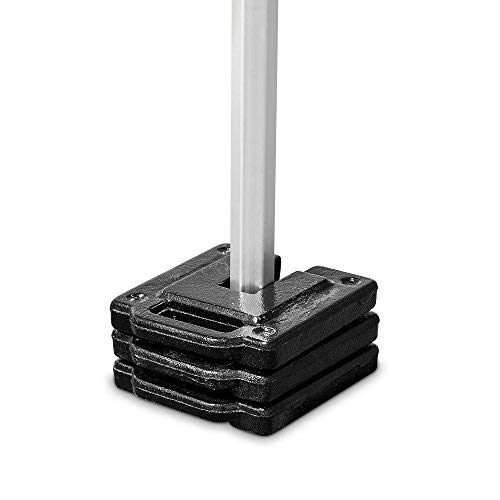 Vispronet Commercial-Grade Canopy Weight Plates 11lb - Set of 4 Steel Base Plates for Pop Up Canopy Tents