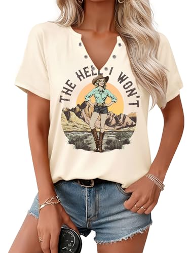 UYIQL Country Concert Outifts for Women The Hell I Won't