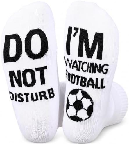 Do Not Disturb Novelty Football Socks for Men Women, Stocking Stuffer