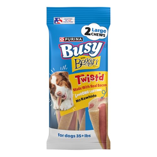 Purina Busy with Beggin’ Twist’d Adult Dog Chew Bone Treats - (Pack of 6) 2 ct. Pouches