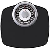 Zeno A25 Scales for Body Weight - Up to 400 LB - New - 5.3' Dial on 12.4' x 10.2' Platform - Anti-Skid Rubber Surface - Bathroom Scale Analog - Durable with 20-Year Assurance