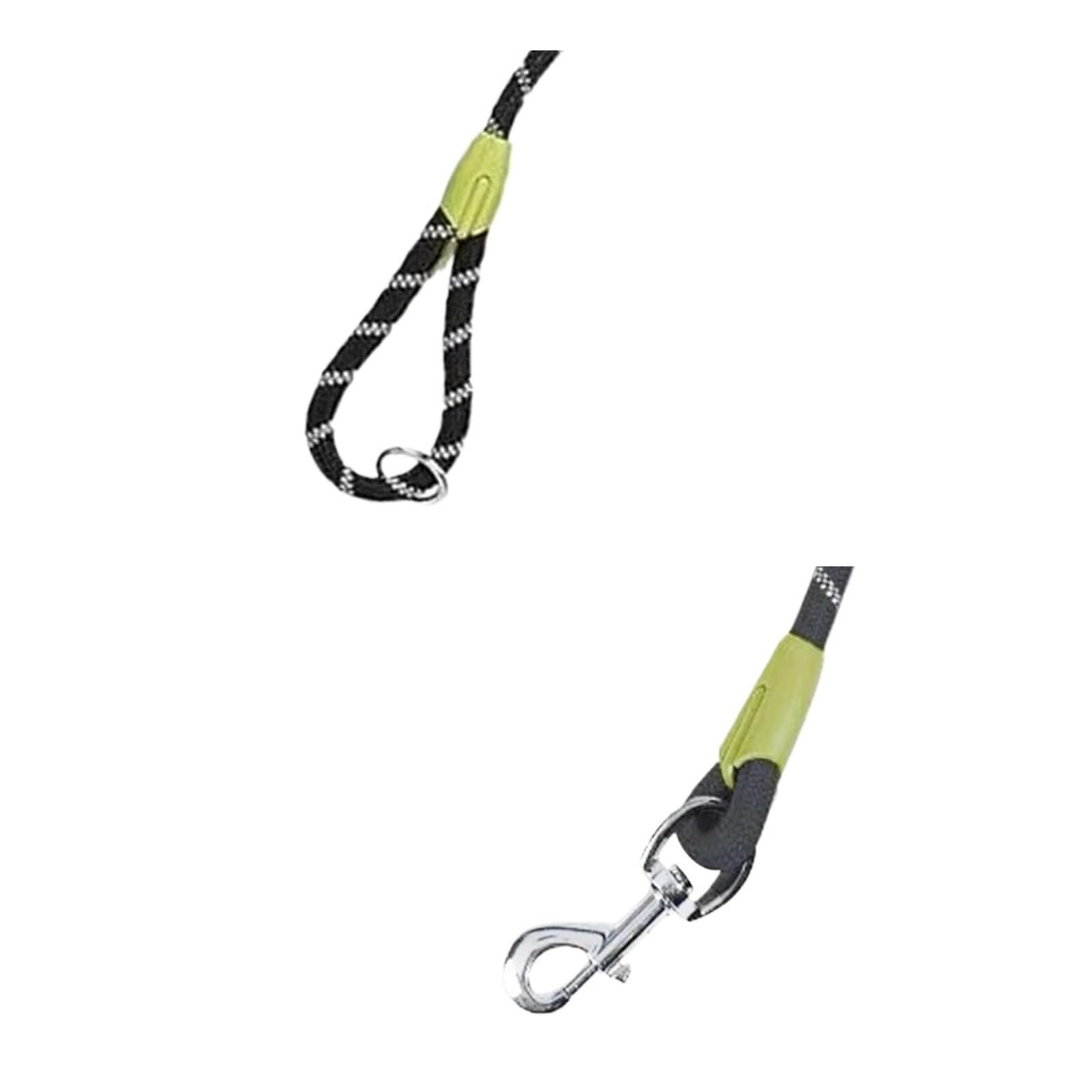Laisse For Chien Mains Libres For 2 Chiens, Course Réfléchissante | Laisse pivotante à 360 ° compatible avec la marche en plein air for animaux de compagnie, le jogging et la randonnée(Black M)