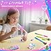 MOMUSE 50 Accessories DIY Pen Making Kit, Fun Pen Creator Studio – Making 12 Sparkly Pens with Sequins Beads, Creative Art Craft Kits Birthday Back School Gift for Kids Tweens Girls 6 7 8 9 10 Years