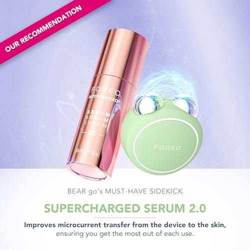 Foreo Bear 2 Go, Massaggiatore Viso Tonificante Formato Viaggio, Antirughe, Anti-Age, Massaggiatore Viso Lifting, Rassoda E Ridefinisce, Dispositivo Compatto, Pistachio - 4