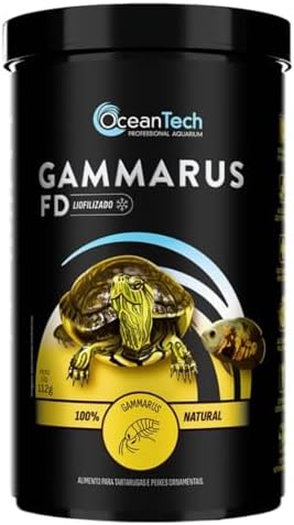 Ração para Peixe e Tartaruga Gammarus FD 112G OCEAN TECH
