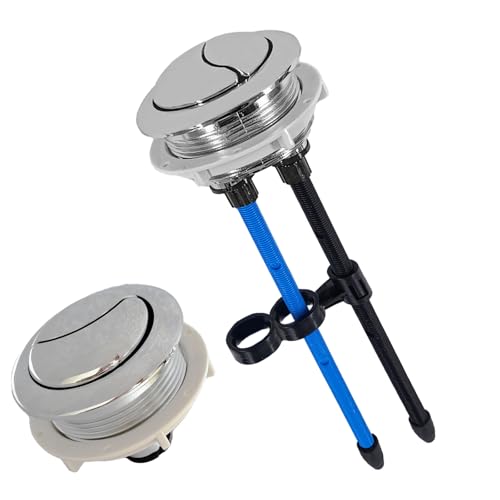 48mm/1.89in Toilet Push Button,Toilet Tank Button Dual Push Flushing Button,Adjustable Toilet Water Tank Button for Glacier Bay Aquasource TOTO,for American Standard,for Kohler,for Twfords,for Geberit