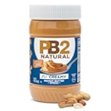 PB2 Natural Creamy Peanut Butter | All Natural Peanut Butter Spread, No Stir, Healthy, Naturally Sweetened with Zero Added Sugar, Certified Gluten Free, Vegan (1-Pound Jar, Pack of 2)