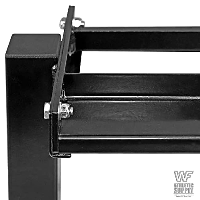 WF Athletic Supply Rubber Coated Hex Dumbbell Set with Two Tier Premium Storage Rack Built for Strength Building, Weight Loss & Home Gym ¨C Multiple Sets Available