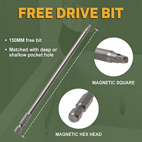 lionmax pocket hole screws 1-14 inch 600 pcs interior pocket screw 8 x 1-1434 coarse thread square drive washer head zinc plated 150mm drive bit included