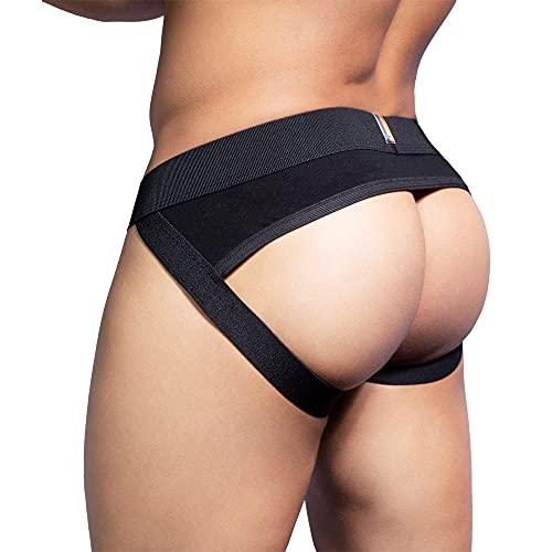 Jockstrap Meia Lua (meio traseiro) Beebas (preta, M/40)