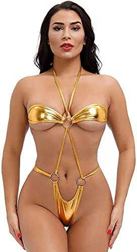 Micro One piece Swimsuit Bikini Thong Monokini Swimwear Sexy Women Teddy Lingerie