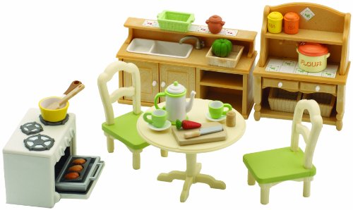 Preisvergleich Produktbild Sylvanian Families Landhaus-Küchen-Set, Spielzeug, Puppenhauseinrichtung