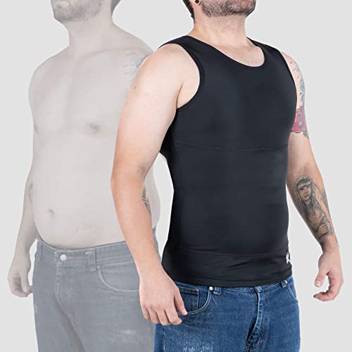 Kewlioo Men's Slimming Tank - Shapewear for Men - Premium Slimming Vest - All Day Comfort - Compression Body Shaper Tank Top3