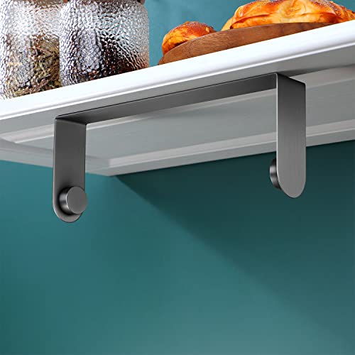 Zunto Adhesive Paper Towel Holder - Under Cabinet Paper Towel Holders - For Kitchen, Stainless Steel Hanging Paper Towel Rolls(Grey) #TOP1