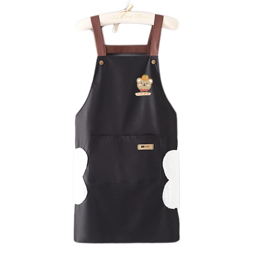 Tablier imperméable et anti-pétrole SSDD noir taille A pour cuisine domestique