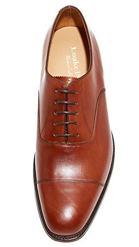 Loake 1880 Men's Aldwych Cap Toe Oxfords, Mahogany, Brown, Tan, 9.5 M Uk #TOP2