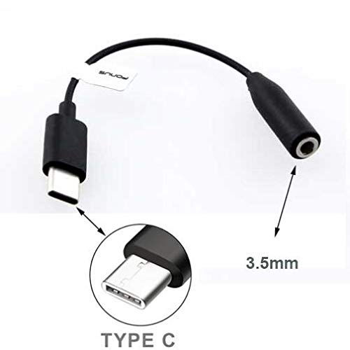 Headphone Adapter Type-C Earphone Jack for Moto Z3, Converter Audio Adaptor Earbud Headset 3.5mm Female to USB-C Compatible with Motorola Moto Z3