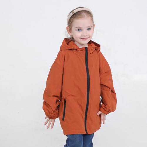 Image of Feidoog Toddler Boys Girls Jacket Windbreaker Hooded Zip Up Outerwear Coat