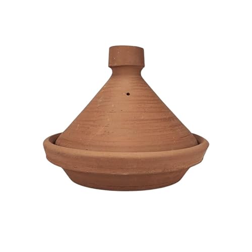 ARTIGIANATO VULCANO Tajine Marocchino Terracotta Rotondo 26 cm
