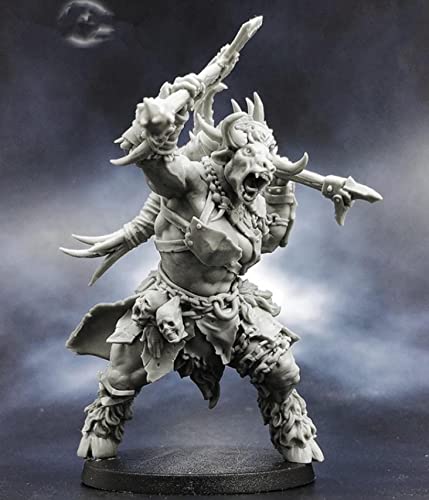Figura de Resina 50mm Kit Modelo Minotauro Fantasía miniatura 1