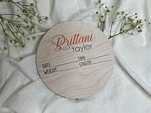 Baby Announcement Sign With Birth Stats, Baby Name Reveal, Personalized Baby Name Sign #TOP1