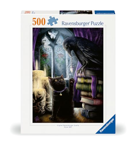 Puzzle 500 pièces : Chat et corbeau Ravensburger France - vue 4