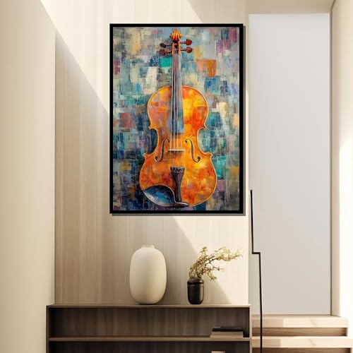 Affiches et impressions d'instruments de musique tableau violon - 4