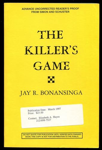 The Killer's Game 0330347233 Book Cover