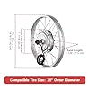 AW Electric Bicycle Front Wheel 20" E-Bike Conversion Kit 36V 750W Ebike Wheel Kit Thumb Throttle Hub Bicycle Conversion Motor Kit #2