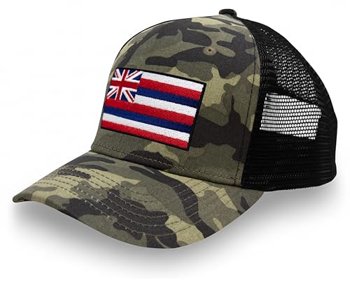 Image of International Tie State Hat for Men and Women, Adjustable Snapback Trucker Baseball Cap with Embroidered Patch