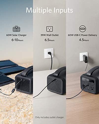image for Anker Portable Power Station, 213Wh/57600 mAh PowerHouse 200 with 110 
