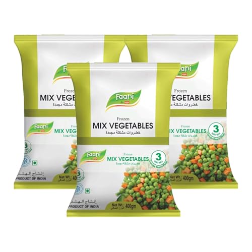 Faani Frozen Mixed Vegetables 3-Way Blend 3 x 400 g