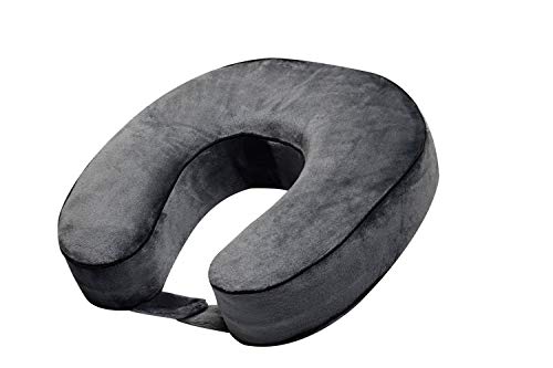 Image of World's Best Cushion /Soft Memory Foam Neck Pillow, Charcoal