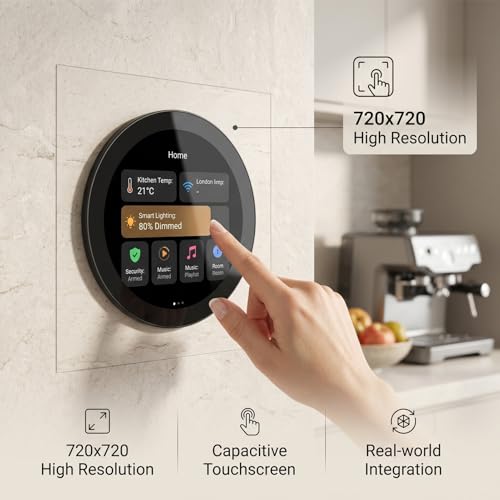 Écran tactile capacitif IPS rond avec couleurs RVB 65K et double interface - 4