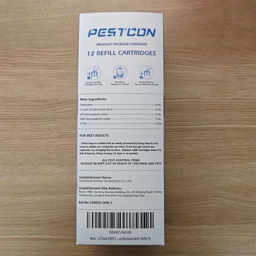 12 Pack Refill Cartridge Compatible with Flying Insect Trap M364 & Max,Replacement 100% Fit by PESTCON - Used condition - Image 8