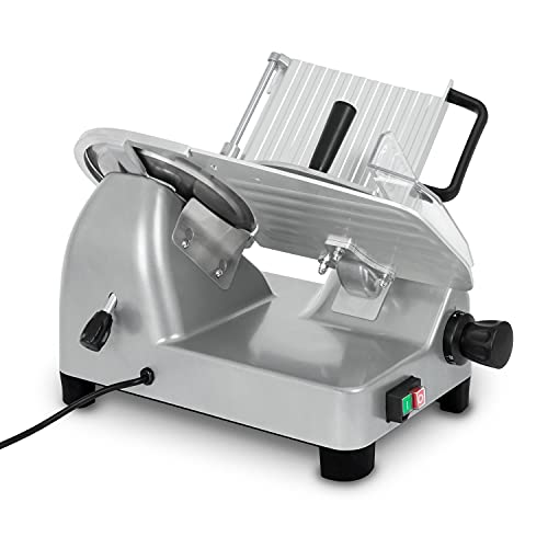 vertes Gastro Aufschnittmaschine Schneidemaschine, Elektrisch mit 250W, Messer mit 250mm Durchmesser, Schnittstärke 0,2… – Bild 3