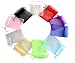 A&S Creavention Organza Mixed Colors Jewelry Pouch Bags Display bags 10 Colors 100pcs (3x4" Inches)