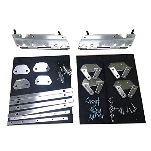 Kit de herrajes y cerraduras para alforjas para Harley Touring 1993-2013 con cubiertas de cierre negras mate miniatura 4